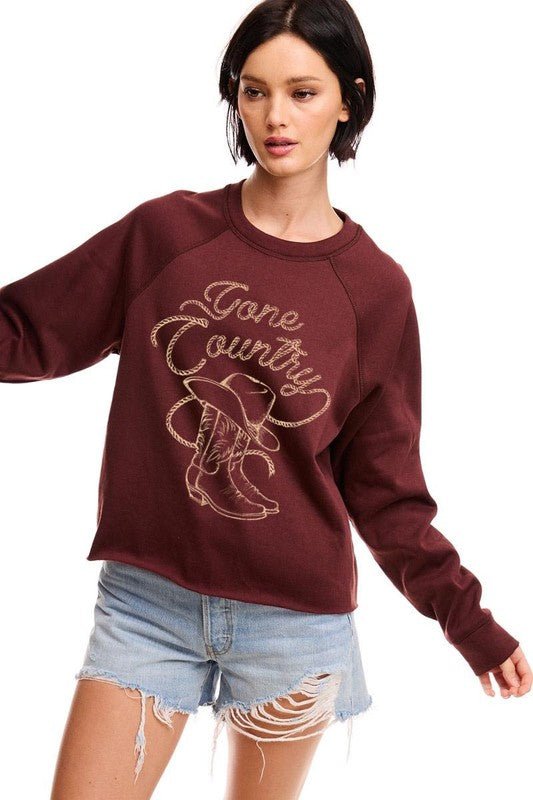 Gone Country Vintage Western Graphic Sweatshirt